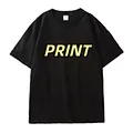 Mens Loose Casual Short Sleeve Tee 300GSM Pure Cotton Round Neck Basic T Shirt